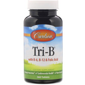 Buy Tri-B B-6 Folate B-12 360 Tabs Carlson Labs Online, UK Delivery, Vitamin B