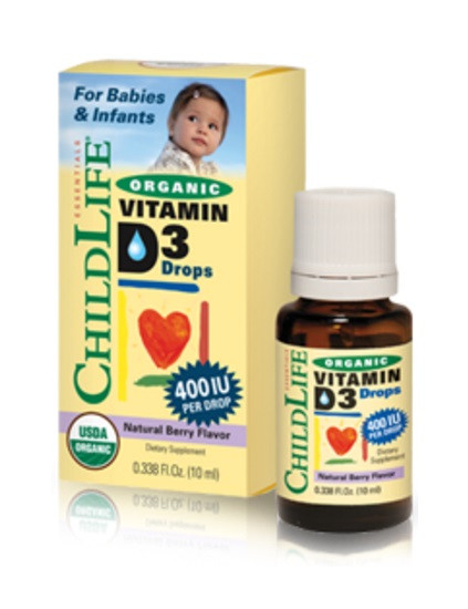 Buy Organic Vitamin D3 Drops Berry 400 IU 0.338 oz ChildLife Online, UK  Delivery