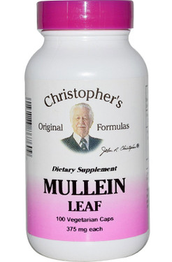 Buy Mullein Leaf 375 mg 100 Veggie Caps Christopher's Original Online, UK Delivery, Lung Bronchial Remedy Relief Respiratory Treatment Mullein Formulas