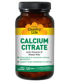 Buy Calcium Citrate With Vitamin D 120 Tabs Country Life Online, UK Delivery, Mineral Supplements
