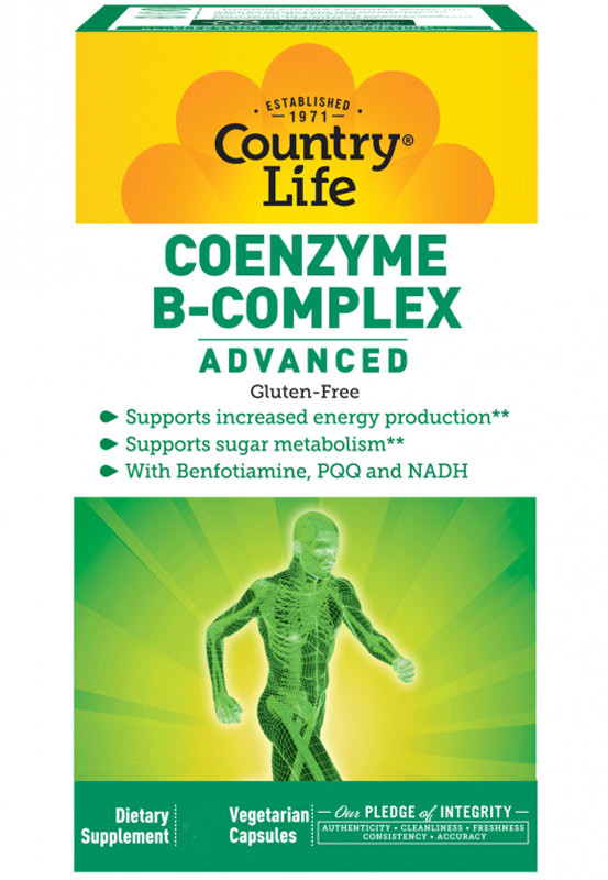 Buy Coenzyme B-Complex Advanced 120 Caps Country Life Online, UK Delivery