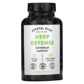 Buy Herp Defense 60 Veggie Caps Crystal Star Online, UK Delivery, Herpes Treatment Remedy Removal