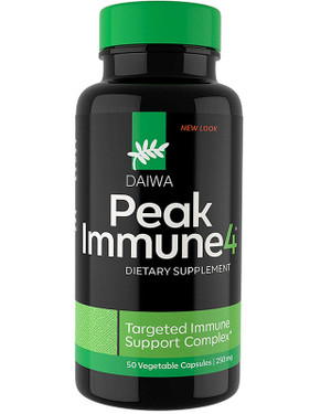 Buy Peak Immune 4 250 mg 50 Veggie Caps Daiwa Health Development Online, UK Delivery