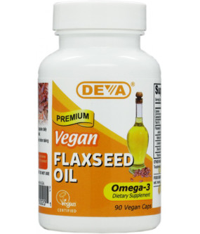 Buy Flaxseed Oil Vegan 90 Vegan Caps Deva Online, UK Delivery
