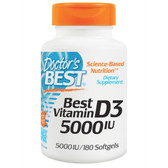 Buy Best Vitamin D3 5000 IU 180 sGels Doctor's Best Online, UK Delivery, Bone Osteo Support 