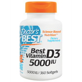 Buy Best Vitamin D3 5000 IU 360 sGels Doctor's Best Online, UK Delivery, Bone Osteo Support Formulas