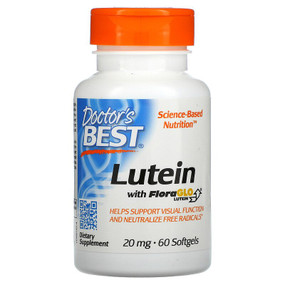 Buy Best Free Lutein 20 mg 60 sGels Doctor's Best Online, UK Delivery, Carotenoid Zeaxanthin