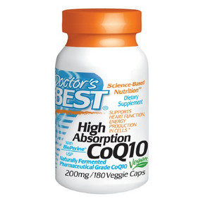 Buy High Absorption CoQ10 200 mg 180 Veggie Caps Doctor's Best Online, UK Delivery, Coenzyme Q10