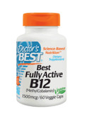 Buy Best Fully Active B12 1500 mcg 60 Veggie Caps Doctor's Best Online, UK Delivery, Vitamin B12 Methylcobalamin
