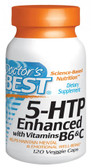Buy 5-HTP Enhanced with Vitamins B6 & C 120 Veggie Caps Doctor's Best Online, UK Delivery,