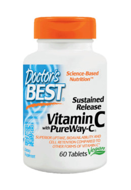 Buy PureWay-C Sustained Release Vit. C 60 Tabs Doctor's Best Online, UK Delivery, Vitamin C