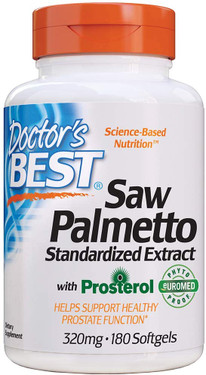 Buy Euromed Best Saw Palmetto Standardized Extract 320 mg 180 sGels Doctor's Best Online, UK Delivery, Men's Supplements 