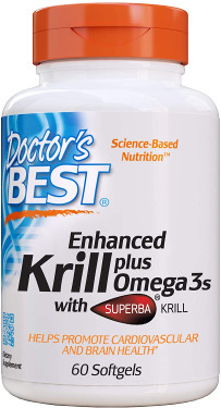Buy Real Krill Enhanced with DHA & EPA 60 sGels Doctor's Best Online, UK Delivery, EFA Omega EPA DHA