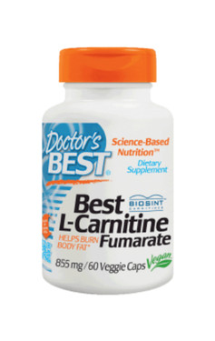 Buy Best L-Carnitine Fumarate 855 mg 60 Veggie Caps Doctor's Best Online, UK Delivery, Amino Acid