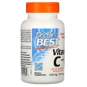 Buy Best Vitamin C 500 mg 120 Veggie Caps Doctor's Best Online, UK Delivery, Vitamin C Ascorbic Acid