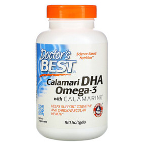 Buy Best DHA 500 from Calamari 500 mg 180 sGels Doctor's Best Online, UK Delivery, EFA Omega DHA