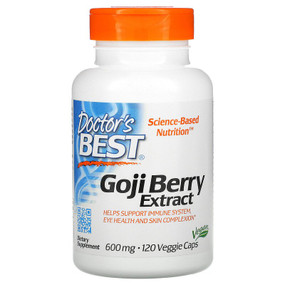 Buy Best Goji Berry Extract 600 mg 120 Veggie Caps Doctor's Best Online, UK Delivery, Fruit Extract