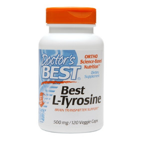 Buy Best L-Tyrosine 500 mg 120 Veggie Caps Doctor's Best Online, UK Delivery, Amino Acid