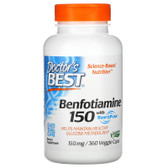 Buy Best Benfotiamine 150 150 mg 360 Veggie Caps Doctor's Best Online, UK Delivery, Benfotiamine Vitamin B
