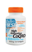 Buy High Absorption CoQ10 with BioPerine 100 mg 60 sGels Doctor's Best Online, UK Delivery, Coenzyme Q10