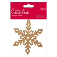 Papermania Create Christmas Wooden Shapes - Snowflake by DoCrafts