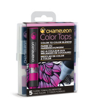 Chameleon Color Tops 5 Pen Set Alcohol Blending Gradient - Floral Colour Tones