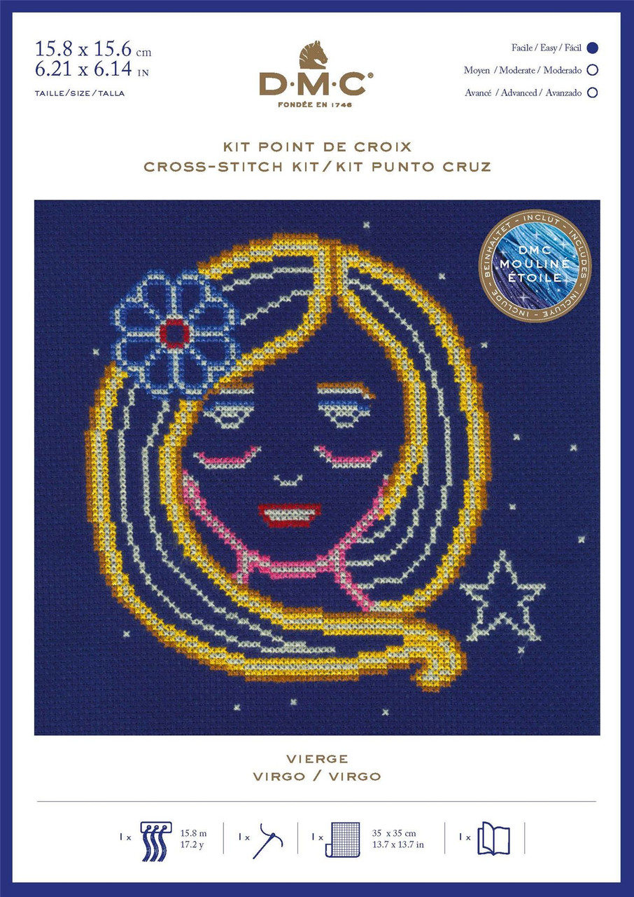 DMC Signs of the Zodiac Counted Cross Stitch Kit Virgo Crafty Critters