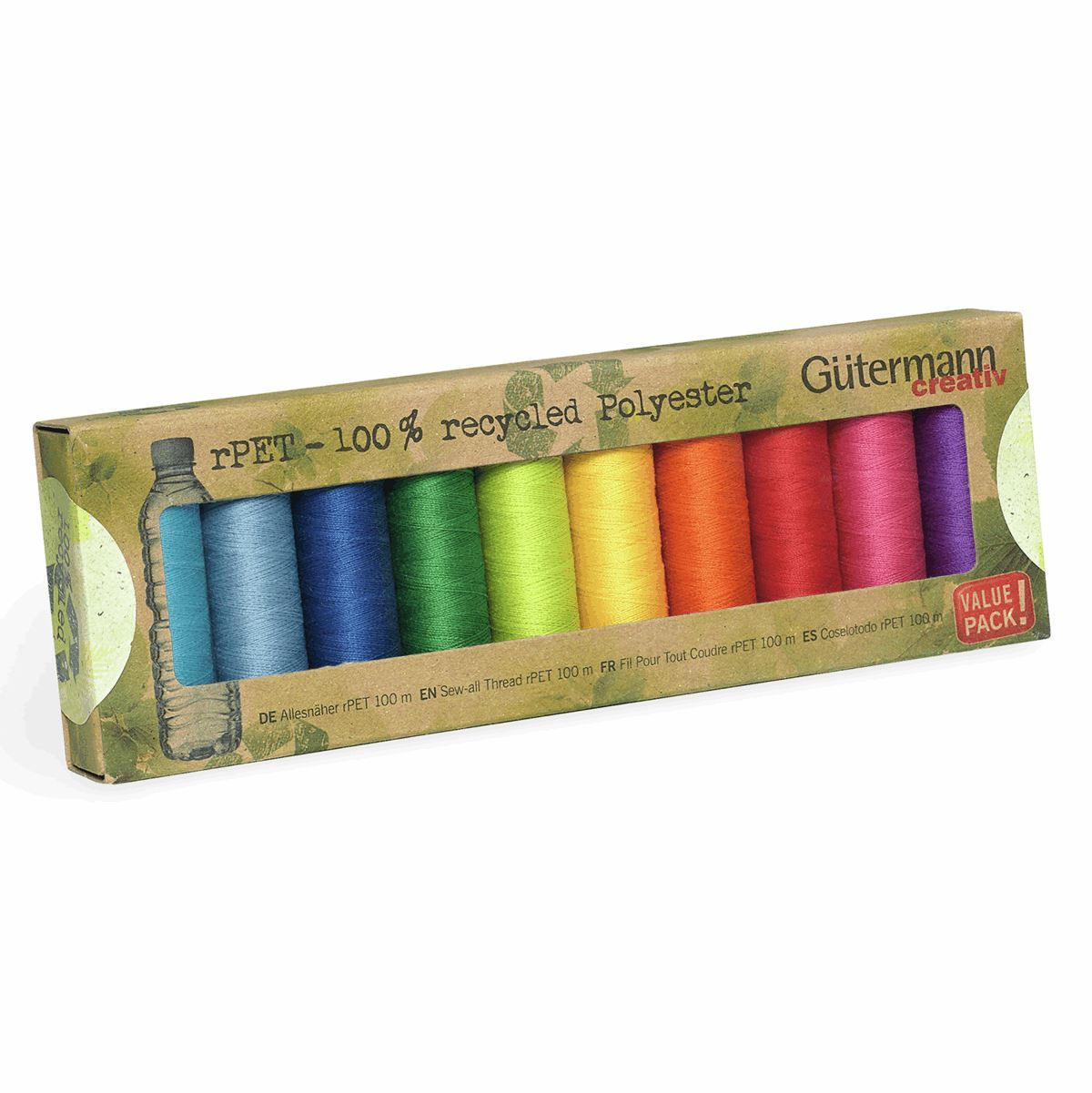 Gutermann 100 Recycled Polyester Sew All Thread 100 10 Bright Coloured Reels Crafty Critters Gutermann 100 Recycled Polyester Sew All Thread 100 10 Bright Coloured Reels Crafty Critters