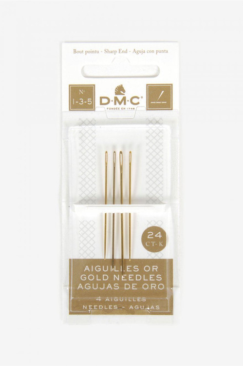 DMC Gold Plated Embroidery Hand Needles - Size 1-3-5 - Crafty Critters