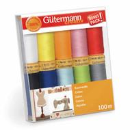 Gutermann 10 Thread Set: 100% Cotton No.50 - Col 2