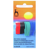 Pony Flat Ring Plastic Stitch Markers in 3 Sizes to fit needles up to 10mm