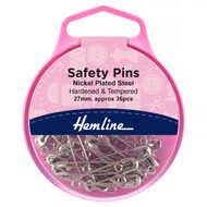 Hemline Safety Pins 27mm 36 pcs