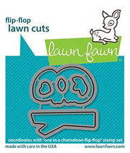 Lawn Fawn One In A Chameleon Flip-Flop - Lawn Cuts Custom Craft Dies