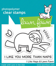 Lawn Fawn I Like Naps 2X3 Clear Stamp Set