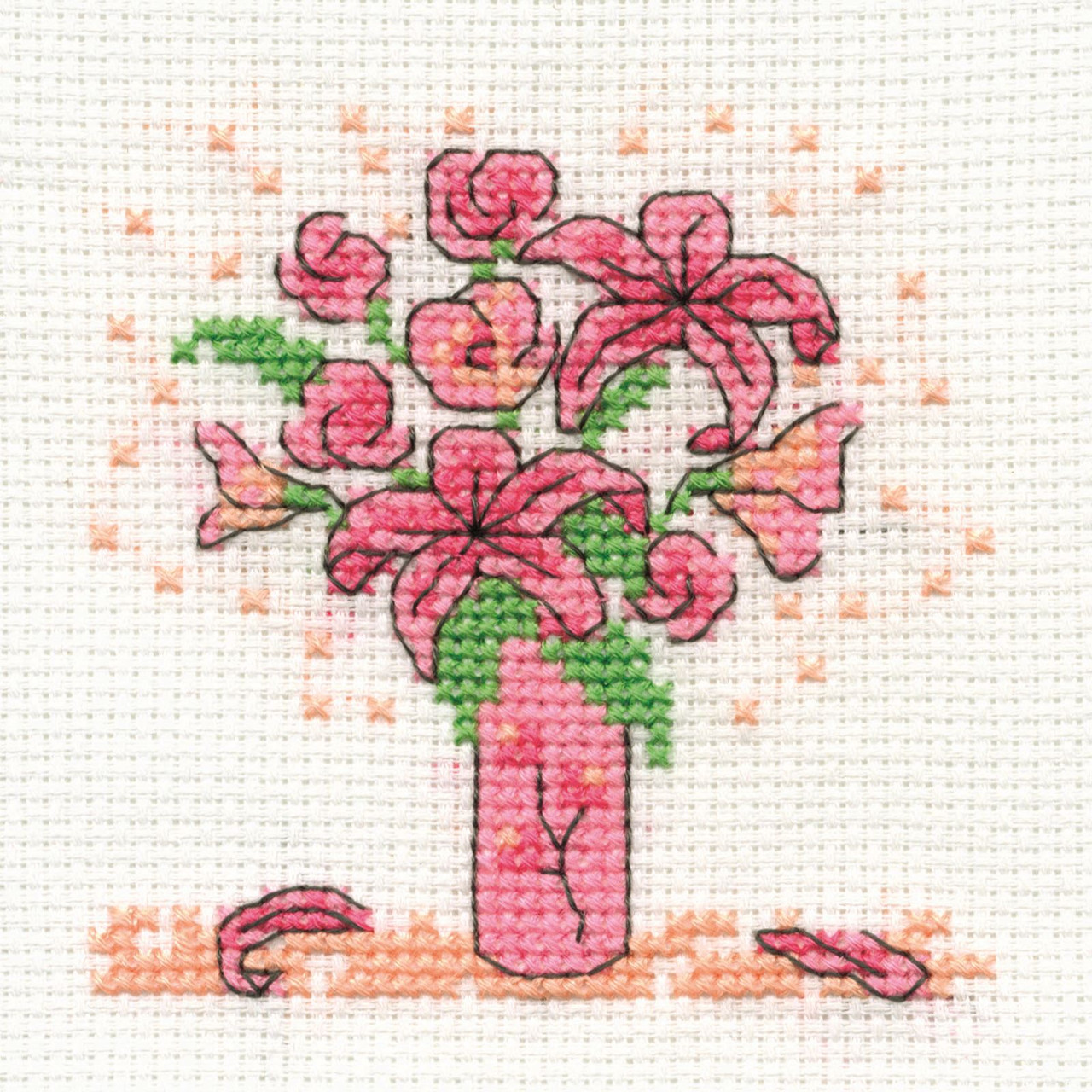Dmc Cross Stitch Kits Pink Ribbon Foundation Crafty Critters