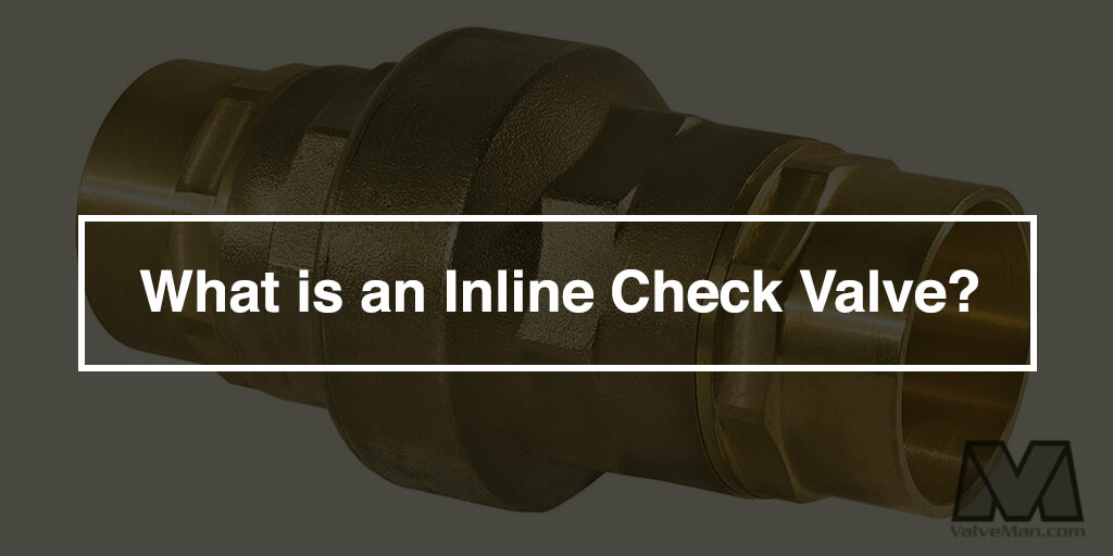 Inline Check Valve Image of an Inline Check Valve