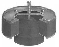 2" No Hub BV1252 - Series Bronze Backwater Valves with Neoprene Seat