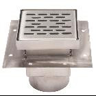 6" x 6" Stainless Steel Fabricated Floor Drain