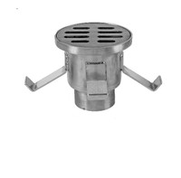 6" Round Stainless Steel Fabricated Floor Drain