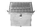 12" x 12" Type 316 Stainless Steel Fabricated Floor Drain
