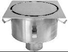 12" Type 316 Stainless Steel Floor Drain with Solid Cover and Perimeter Drainage