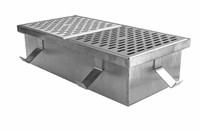 30" x 36" Type 316 Stainless Steel Kettle Drain