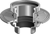 5" Floor Drain with Adjustable Hub Indirect Waste Strainer for Non-Membrane Floor Areas