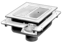 12" x 12" x 6" Deep Floor Sink with Flange