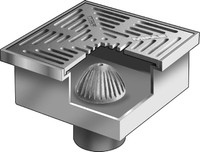 16" x 16" x 9" Deep Floor Sink without Flange