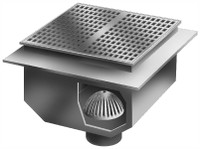24" x 24" x 17" Deep Floor Sink