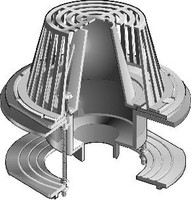 R1200-F Series - Large Sump Roof Drains with Parabolic Flow Control Weir