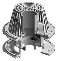 R1200-W Series - Large Sump Roof Drains with Adjustable Internal Standpipe Dam