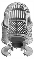 R1100-JC Series - Roof Drain with S.S. Ballast Guard for I.R.M.A. Roofs - Outlet Size 2",3",4"
