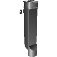 R1510 Series - 4" x 3" Rectangular Downspout Boots - "A" Length 12"